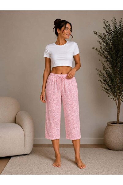 Pemilo Women's Patterned Milan Capri Single Bottom