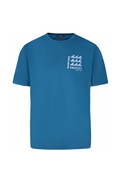 PROTEST Tricou bărbătesc cu mânecă scurtă, cu imprimeu cerb și surf, mărimea M