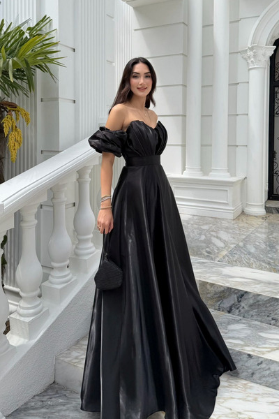 Sindimoda Burçak Balon Kol Prenses Abiye 401