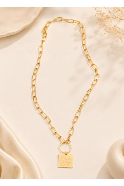 Archhazel Jewelery Square Chain Necklace Gold