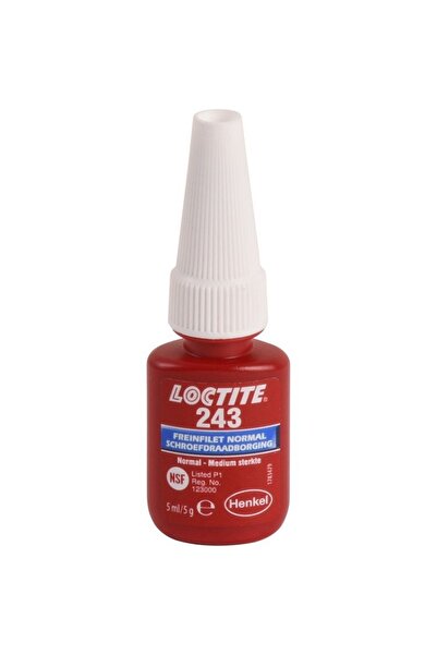 LOCTİTE Anti-vibration solution for fixing screws 243, medium strength 10 ml