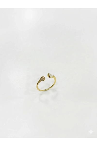 Twin Store Adjustable Zircon Stone Brass Bijouterie Ring - Yz0208