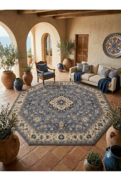 Rugs Modern Halı SDT Anadolu Motifli Vintage Sekizgen Klasik Madalyon Desenli...
