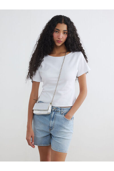 LC Waikiki I Zero Roba Collar Women's Crop T-Shirt from Freezen Store