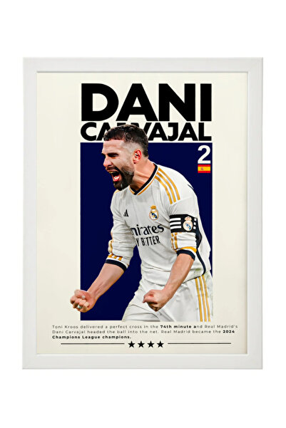 Boomah Accessories Dani Carvajal Real Madrid, Soccer Gift , Poster with Frame...