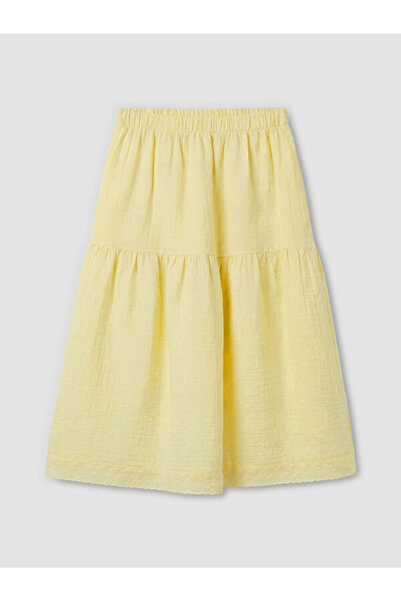 LC Waikiki Rmz Gi̇yi̇m Farkiyla Girls' Skirt with Waist Drawstring