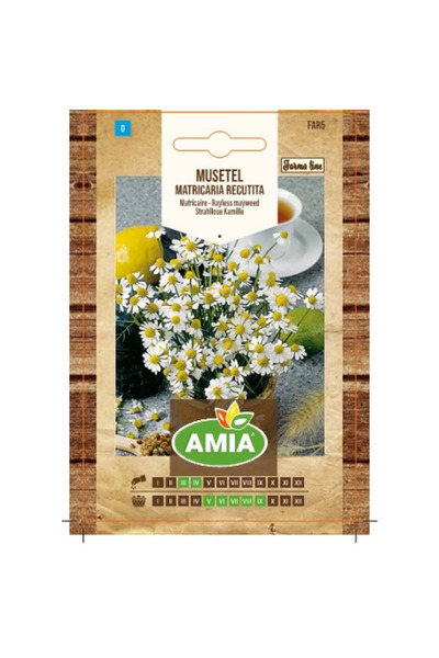 Amia Chamomile seeds, Farma Line Matricaria recutita / Matricaria Chamomilla