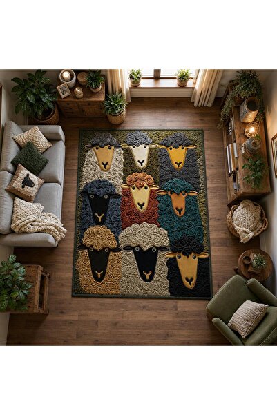 Rugs Modern Halı SDT Geleneksel Tema Desenli Modern Dokuma Taban Dekoratif Ha...