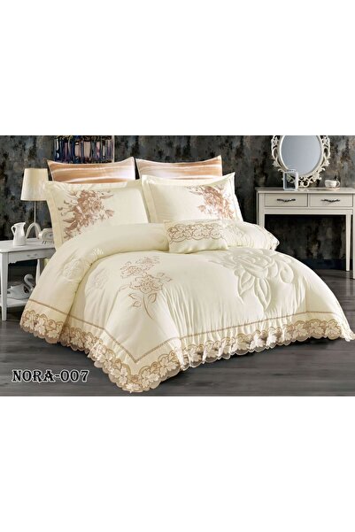 Brides Nefrini Bridal Bedspread -8 Pieces -Embroidered with Luxurious Jacquar...