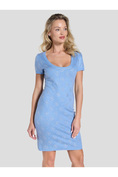 Guess Wool blend rhinestones dress