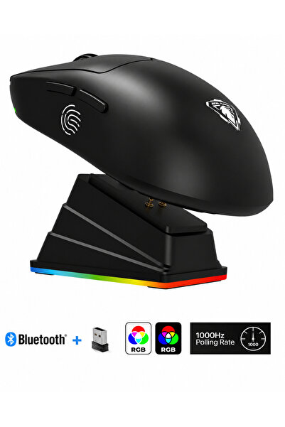 AYMESTORE AYNESTORE Kablosuz Oyuncu Mouse RGB – 6400 DPI Ultra Hafif 51gr | B...
