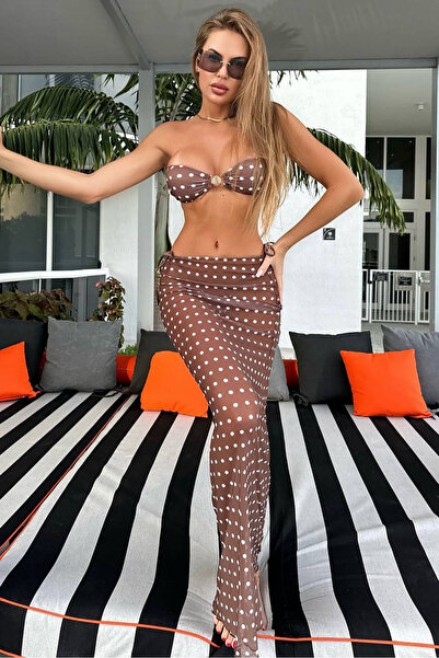 Bikini Mayokini Dünyası مجموعة أليانا البرازيلية للبكيني الثلاثي - بني