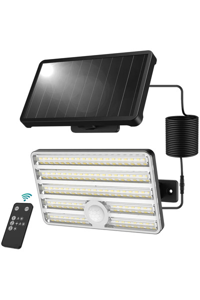 Ustellar Lampă solară LED de perete UT88269, 2500lm, Telecomandă, 3 moduri, s...