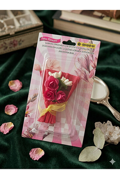 Anatolia Loveflowers kırmızı Mini buket hotflowers çiçek arkası kalp aynalı s...