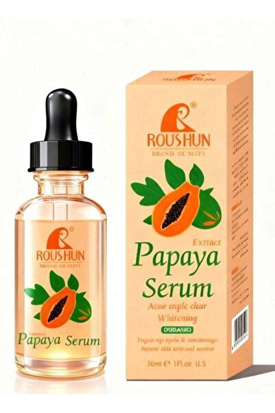 RousHun Papaya Extract Face Serum for Brightening, Hydration & Acne Care – 30ml