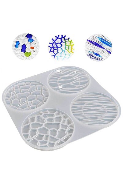 Eminonutoptanci Silicone Coaster Mold Set 4 Pieces