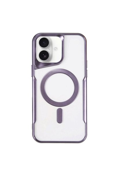 OEM Apple iPhone 16 Plus Case Boyi Magsafe Silicone Cover - Deep Purple