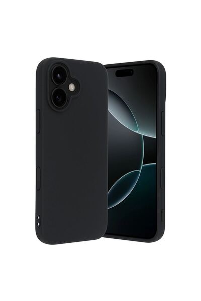 OEM غطاء سيليكون أول لهاتف آيفون 17 - أسود
