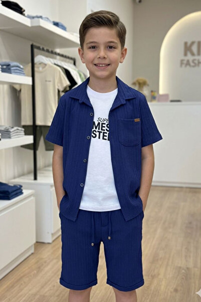 Trend Mix Kids Set 3 piese pentru băieți cu vârste între 6-15 ani: cămașă, pa...