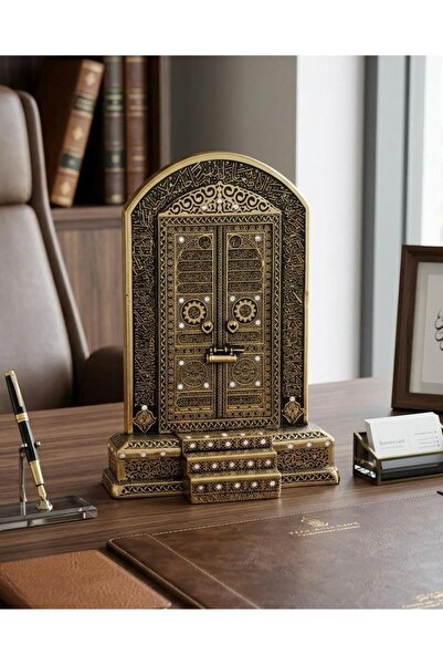 TOHFAT تحفة الملتزم - مجسم فاخر لباب الكعبة المشرفة ارتفاع 25 cm عرض 17 cm