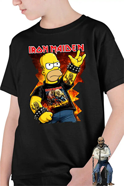 OEM Tricou Copii Baieti Iron Maiden Homer The Simpsons