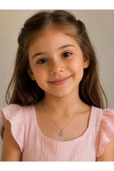 bijoux uniques Girl's Daisy Steel Necklace