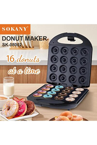 SOKANY ماكينة صنع الدونات الصغيرة SK-08002 - جهاز كهربائي غير لاصق بقوة 1400 واط