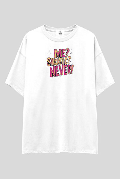 UmbraWear Tricou sarcastic fără imprimeu |   Tricou unisex, 100% bumbac, alb-...