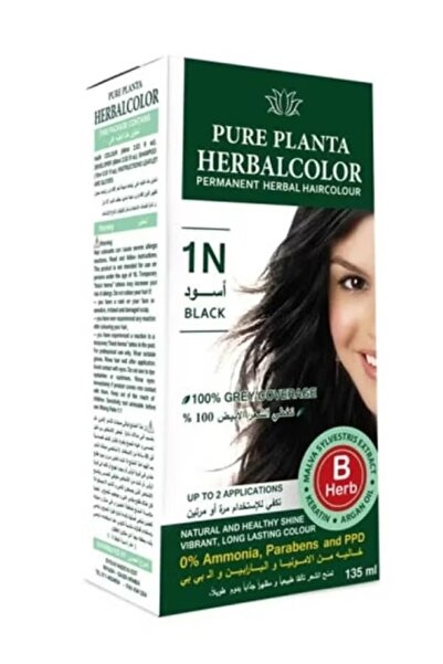 PURE PLANTA Permanent Herbal Hair Dye 1N Black 135ml