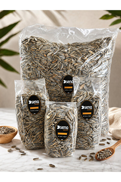 Sena Kavrulmuş Tuzlu Siyah Çekirdek 500 Gr (Duble İri)