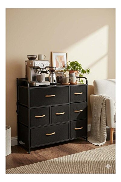Concept Home Dresser with 7 Drawers - Fabric Storage Tower, Organizer Unit fo...