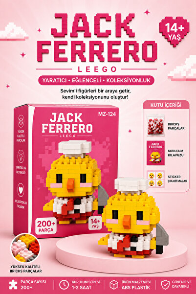 Jack Ferrero Cute Figure Mini Block Building Set – Mini Building Toy Set - Cu...