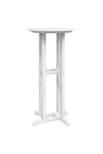 vidaxl Bar table White 55 x 55 x 107 cm Polyethylene