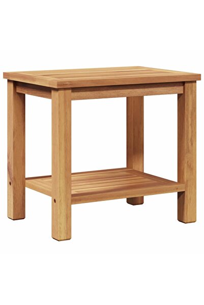 vidaxl Masă de cafea cu raft Maro 50 x 35 x 45 cm Lemn solid de tec