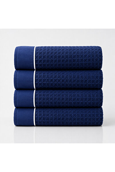 Donetella Pack of 4 Hand Towels 50x90 cm – 310 GSM Waffle Microfiber, Soft & ...