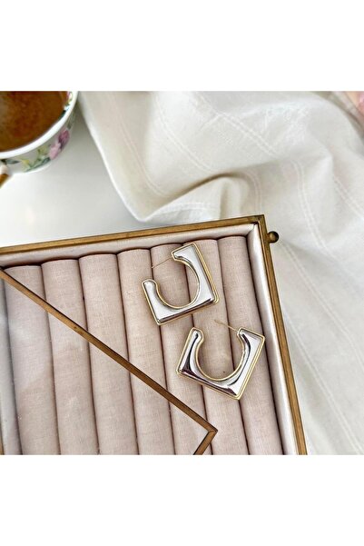 Alice İsstanbul Mix Square Hoop Earrings