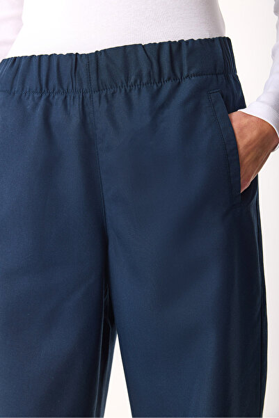 VENA Kadın Beli Lastikli Pantolon %100 Lyocell (Tencel™) - Lacivert