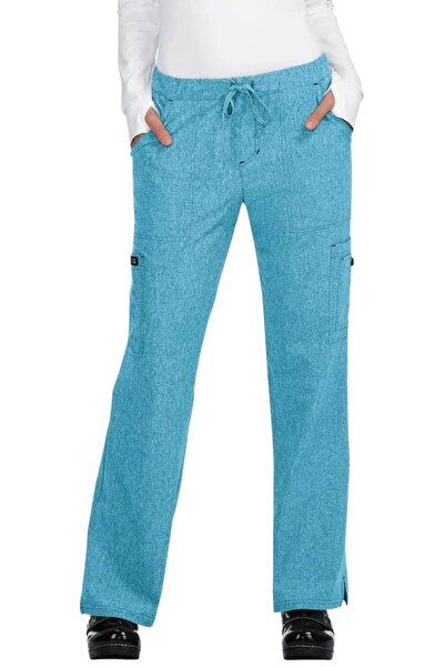 KOI Happiness Holly Women's Scrub Pants 731 - Heather Electric Blue Size XS