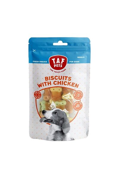 TAF PETS Λιχουδιά Σκύλου Μπισκότα Κοτόπουλου 75gr