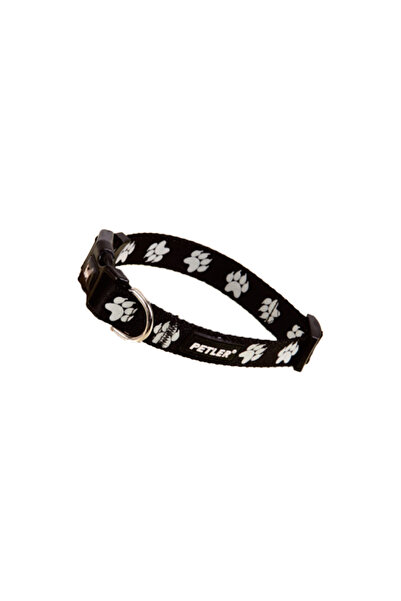 PETLER Περιλαίμιο Σκύλου Shining Black Paw Large 2.5/40-70cm
