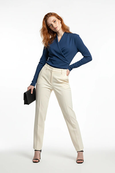 No Matter What Double-Breasted Collar Long Sleeve Bodysuit