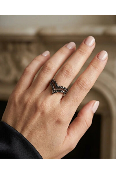 Dorvina Bronze Vintage Women's Ring Authentic Copper Jewelry Margazite Worked...