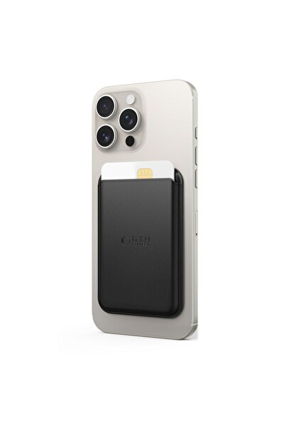 Tech-Protect MagWallet MagSafe Card Holder Phone Wallet Black