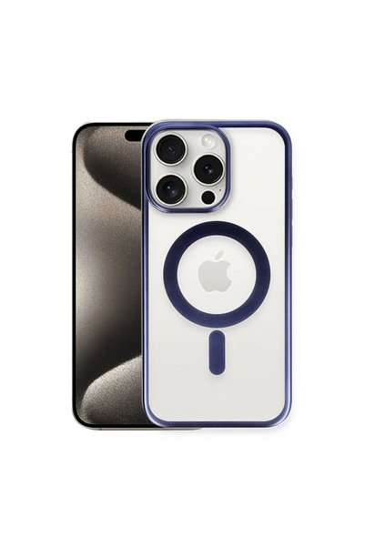 OEM Apple iPhone 15 Pro Case Erozi Magsafe Cover - Navy Blue