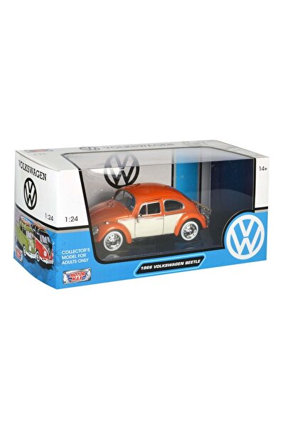 Motor Max Masinuta Motormax, Volkswagen Beetle 1966, Portocaliu, 1:24
