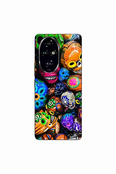 OEM Husa compatibila cu Honor 200 Pro Silicon Gel Tpu Model Halloween Cranii ...
