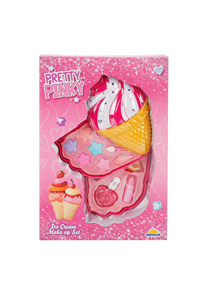 Pretty Pinky 2-tier ice cream-shaped makeup set,