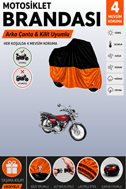 Cemku Double Black Top - Orange Bottom, Rear Bag Compatible Kuba Cheetah 50R ...