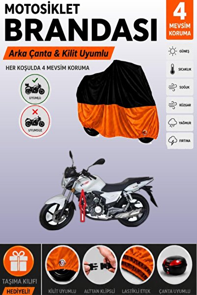 Cemku Double Black Top - Orange Bottom, Rear Bag Compatible Rks Titanic 150-R...