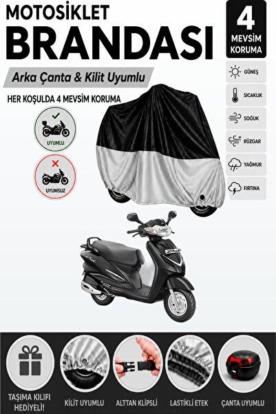 Cemku Double Black Top - Gray Bottom, Rear Bag Compatible Hero Duet Vx 110 Mo...
